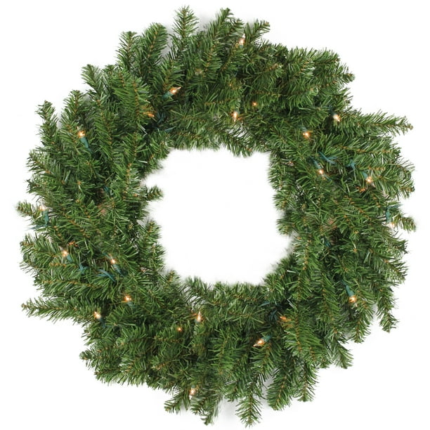 Darice 30 Traditional Green Canadian Pine Artificial Christmas Wreath Unlit Darice 30 Traditional Green Canadian Pine Artificial Christmas Wreath Unlit